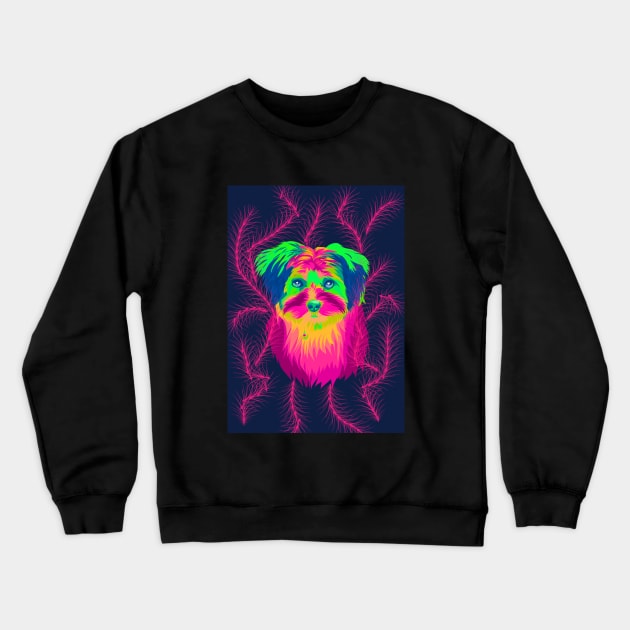 Dog in pop art Crewneck Sweatshirt by Fadmel